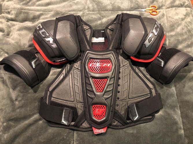 Used Small CCM U+ Crazy Light  Shoulder Pads
