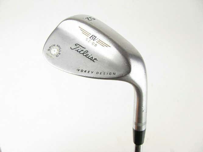 Used Men's Titleist Right Handed BV Vokey Wedge Wedge Flex 52 Steel Shaft