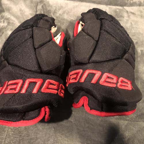 Black Used Bauer Vapor X60 13" Pro Stock Gloves