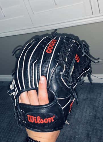 Black Used Infield A2000 11.75" Baseball Glove