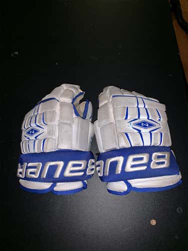 White Used Bauer Nexus Pro 13"  Gloves