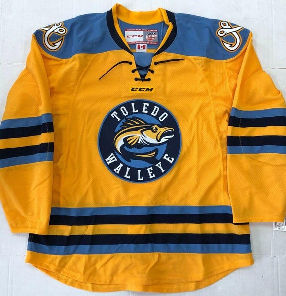 Toledo Walleye Game Worn ECHL Hockey Jersey - Size 56 - NHL, AHL, IHL