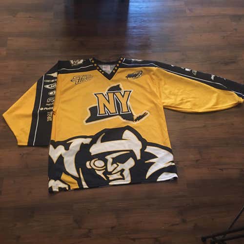 New Projoy NY State Wars Hockey Game Jersey XL Mission Tour