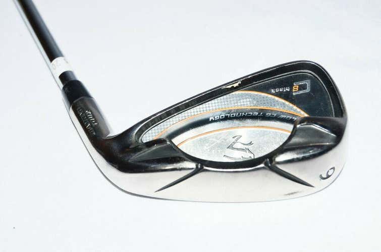 6 Iron Diamond Tour Golf C8 Black Rh 37.5" Steel Stiff New Grip