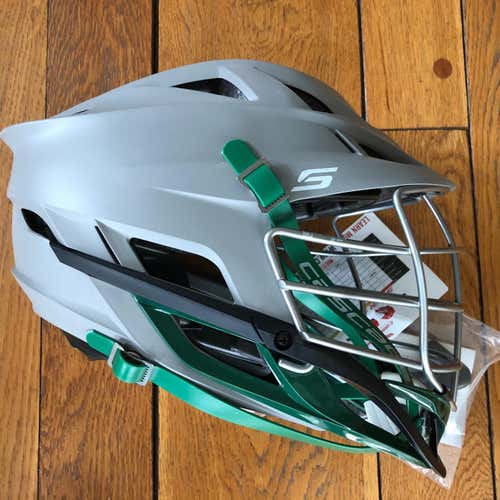 New with Tags Cascade S. Matte Gray Shell, Forrest Green Shell & Strap. Chrome Cage. Adult OSFM