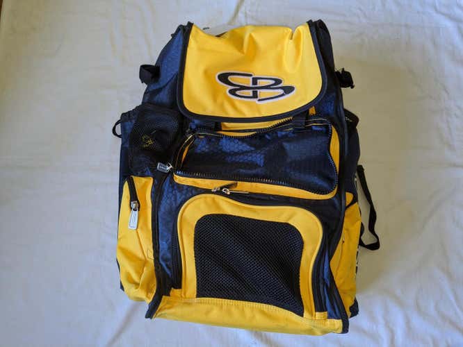 Yellow and navy Used Boombah Bat Pack