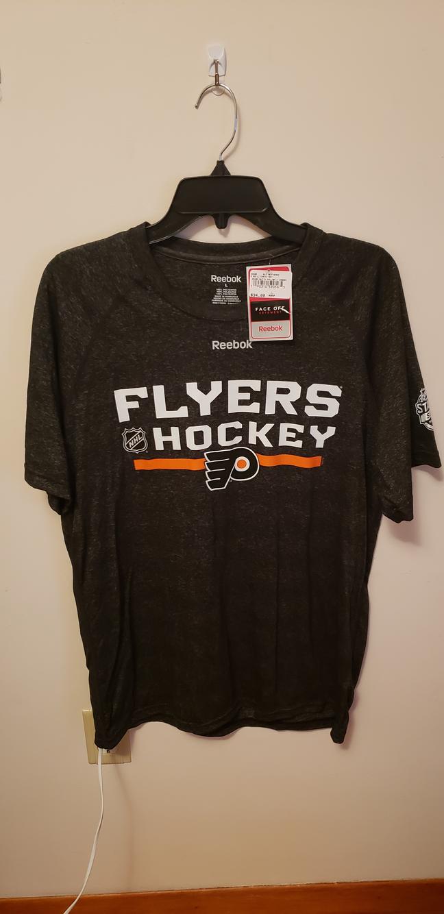 Reebok Philadelphia Flyers Scott Hartnell Orange Net Print T Shirt