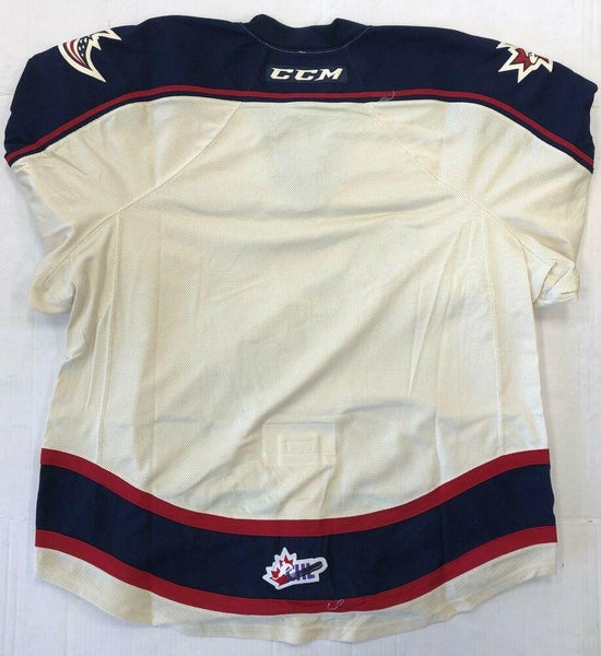 New Authentic Pro Stock CCM Saginaw Spirit Hockey Player Jersey 56 7287 OHL CHL
