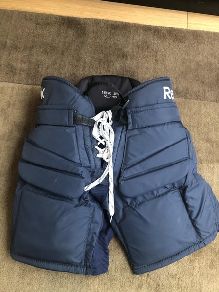 Blue New Junior Extra Large Reebok 18k Hockey Goalie Pants
