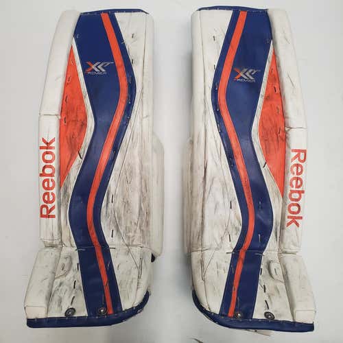 Used Pro Stock Reebok XLT Premier Goalie Pads - NCAA - 37" (PAD035)