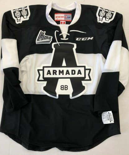 New Authentic Pro Stock CCM Blainville Armada Hockey Player Jersey 56 7287 QMJHL