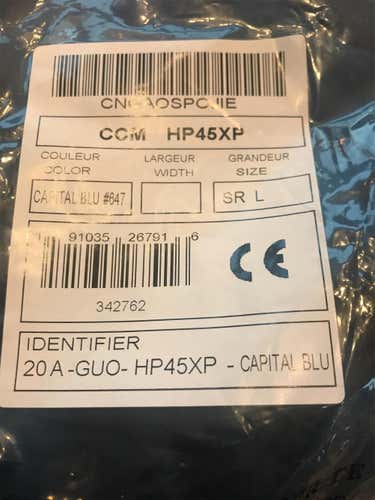 Blue Senior Large CCM HP45X Pro Stock Hockey Pants Colorado Stadium Series Large