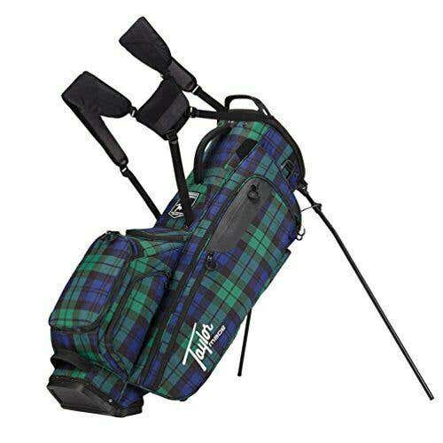 TaylorMade Flextech lifestyle stand bag blue plaid