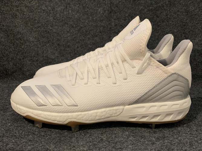 Adidas Boost Icon 4 Cleats Men's Baseball White Gum Silver B27904  Size 11