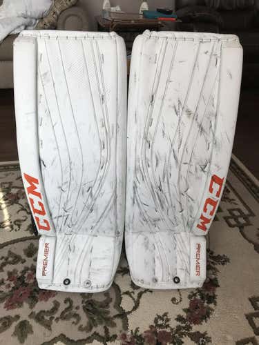Canadian Made Pro Return CCM Premier Pro Goalie Pads - 32+0.5