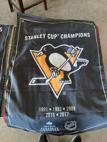 Stanley Cup hockey flag Molson Canadian