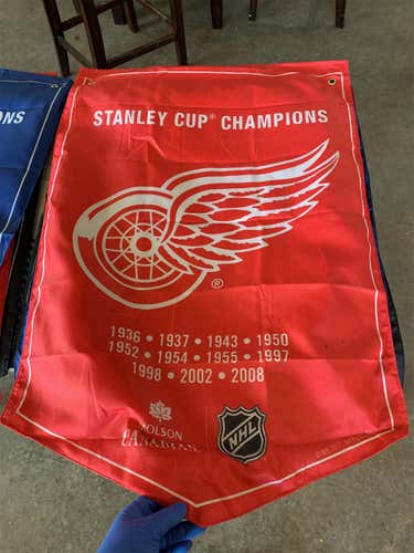 Stanley cup hockey flag Molson Canadian