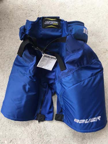 New Senior Small Bauer Supreme Total one MX3 Girdle Pant Shell BLUE