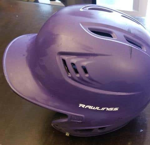 Purple Used Rawlings Batting Helmet