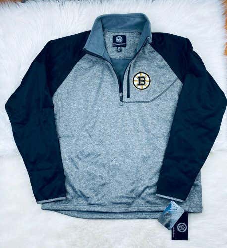 NHL Boston Bruins G-III Soft Shell 1/4 Zip Pullover Track Jacket Men's XL NWT