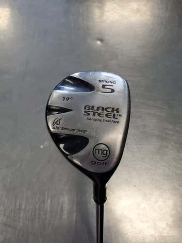 Used Mg Golf Black Steel 5 Wood Steel Regular Golf Fairway Woods