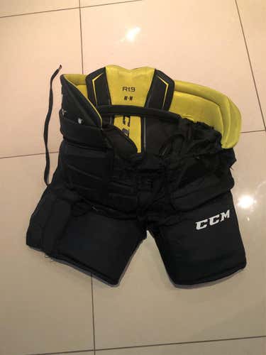 Black Intermediate Medium CCM Premier R1.9 Hockey Goalie Pants