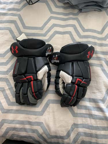 Black New Player Under Armour Command Pro 14" Lacrosse Gloves