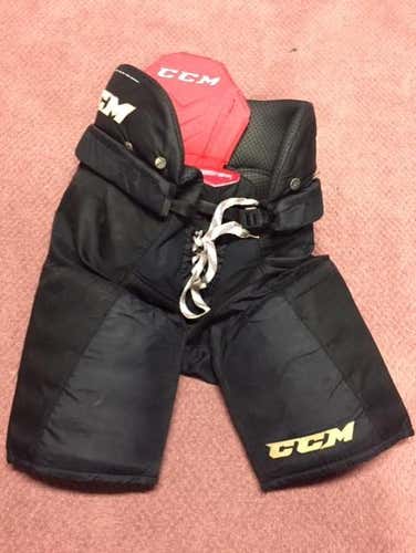 Black Used Senior Large CCM QuickLite Hockey Pants