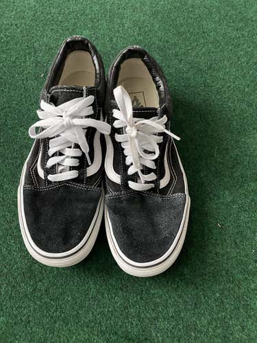 Black Used Adult Men's 9.5 (Women's 10.5) Vans Shoes