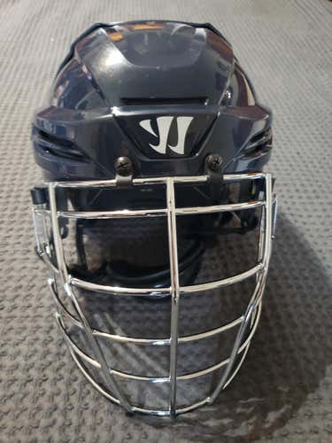 Navy Blue Used Warrior Covert PX2 Medium Box Lacrosse Helmet