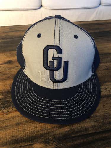 Nike Georgetown Flatbrim Fitted Hat (Navy/Grey