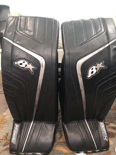 Black Used 33" Brian's OPTiK Pro Stock Goalie Leg Pads