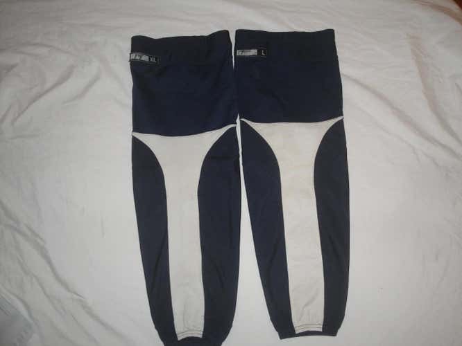 REEBOK EDGE PRACTICE SOCKS NAVY WHITE USED LARGE XL