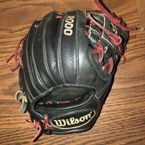 Black Used A2000 Baseball Glove 11.25"