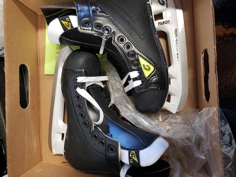 Junior New Graf G735 pro Hockey Skates D&R (Regular) Size 1.5