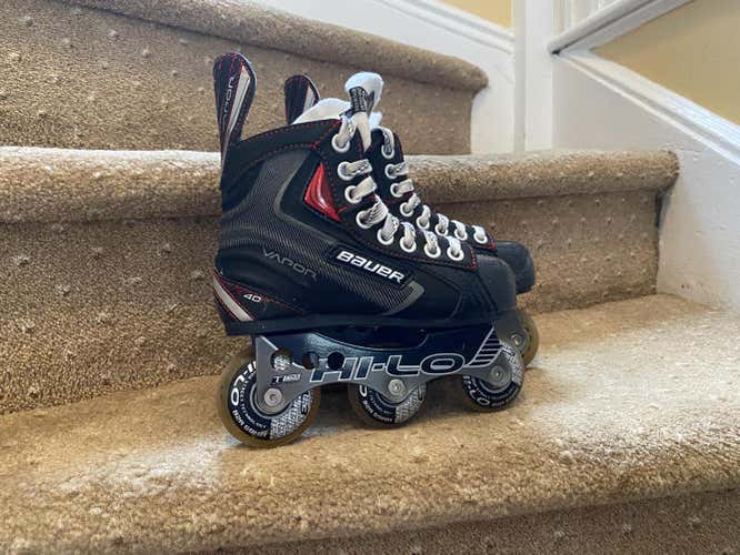 Used Youth Bauer Vapor X40R Inline Skates D&R (Regular) Size 12