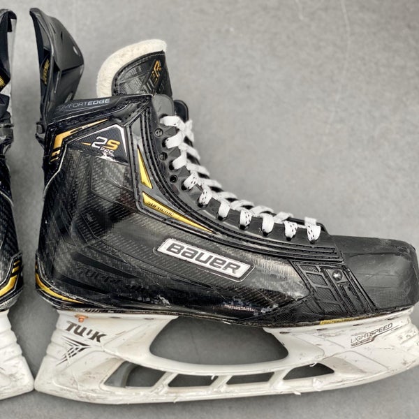 Used Bauer Supreme 2S Pro EE (Extra Wide) Pro Stock Size 8 Hockey Skates