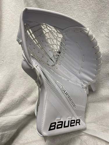 White New Senior Bauer Supreme S27 Regular Goalie Glove