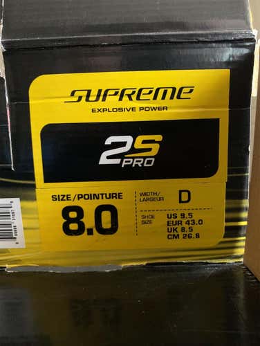 2S PRO Bauer Supreme Senior Size 8 Hockey Skates
