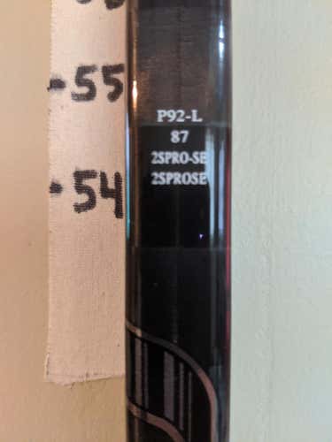 Bauer Supreme 2S Pro Hockey Stick Left P92 87 flex Senior D1 Pro Stock +3.0"