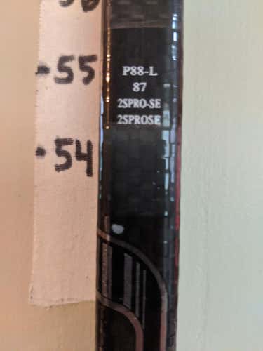 Bauer Supreme 2S Pro Hockey Stick Left P88 87 flex Senior D1 Pro Stock