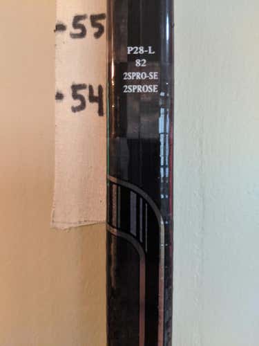 Bauer Supreme 2S Pro Hockey Stick Left P28 82 flex Senior D1 Pro Stock