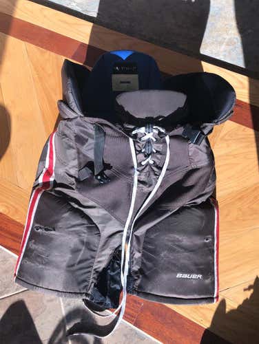 Brown Senior Medium Bauer Vapor 1X Pro Stock Hockey Pants