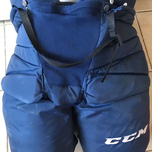 Blue Senior Extra Large CCM Pro Stock Hockey Goalie Pants