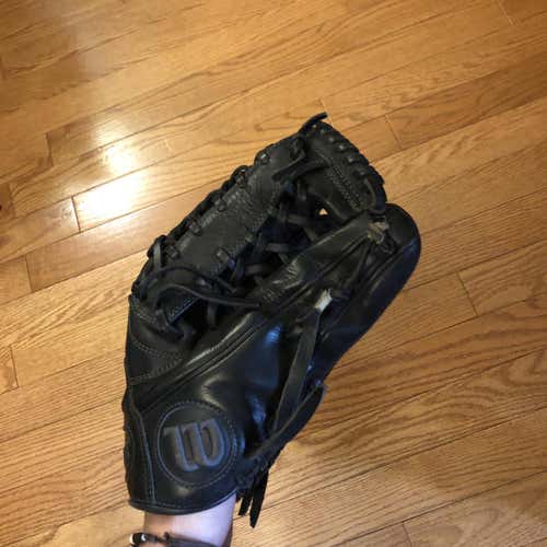 Black Used Outfield A1k 12.25" Baseball Glove