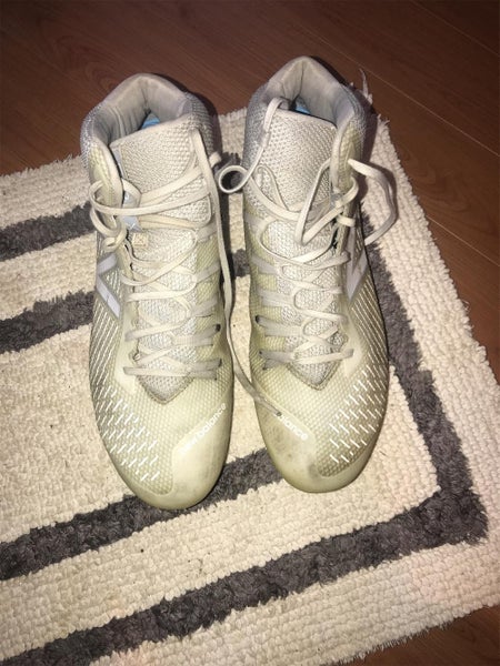White Men's Molded Cleats High Top