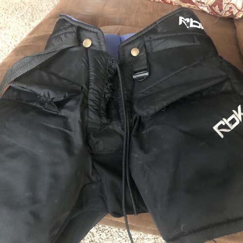 Black Junior Small Reebok HPG PRO Hockey Goalie Pants