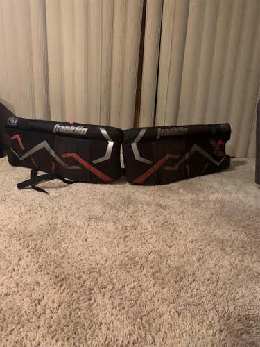 Black Used 27"  GP120  Street Hockey Goalie Leg Pads