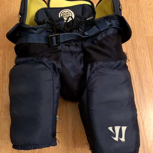 Blue Junior Medium Warrior Hustler  Hockey Pants