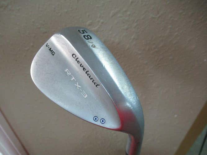 CLEVELAND RTX-3 V-MG 58* SAND LOB WEDGE FACTORY STEEL LAMKIN RUBBER GRIP